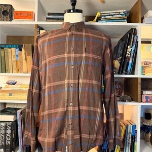 Paul Smith Brown Plaid Men's Shirt